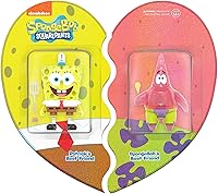 Vista 1 de Super7 Bob Esponja Bob Esponja y Patrick BFF - (2 unidades) Figuras de acción de Bob Esponja de 3.75 pulgadas con accesorios, coleccionables
