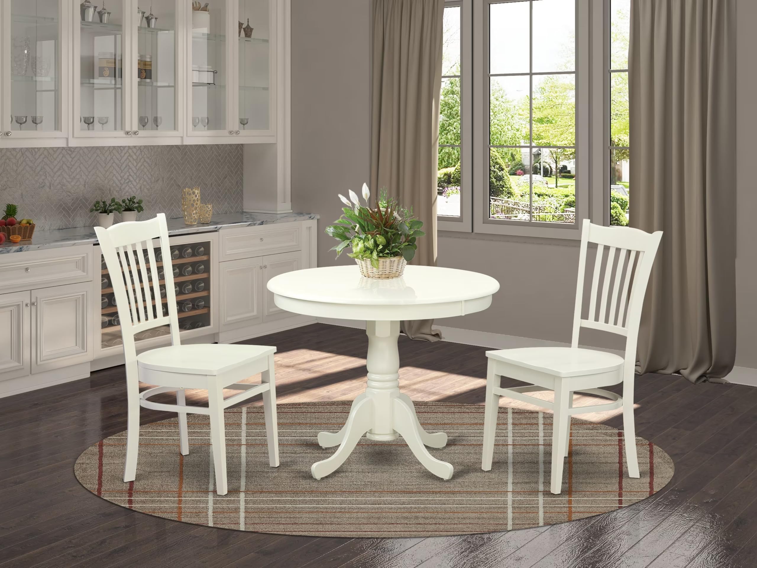 Amazon｜East West Furniture ダイニングテーブルセット - 素晴らしい 