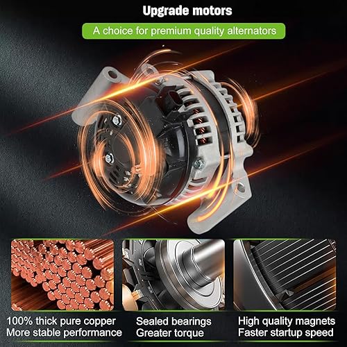 Miniatura 9 de SCITOO Alternador para alternadores 11682 apto para Buick para Regal 2014-2017, para Buick para Regal Sportback 2018-2019, para Buick para Regal