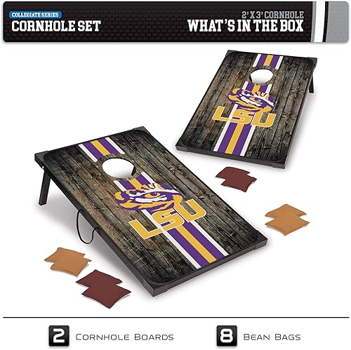 Miniatura 76 de Wild Sports NCAA 2' x 3' MDF Deluxe Cornhole Set - with Corners and Aprons