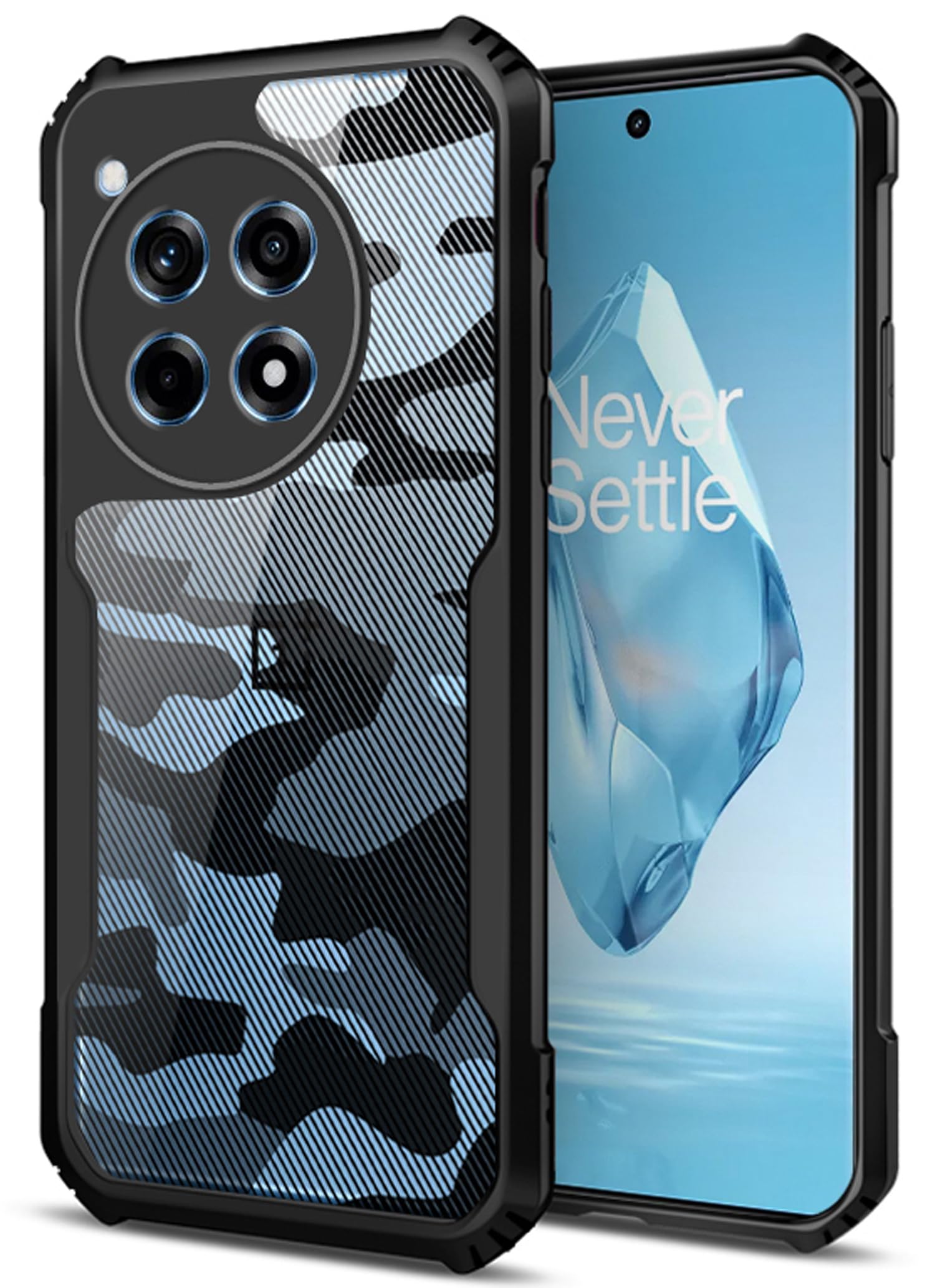 KAPA Beetle Camouflage Back Cover for Oneplus 12R | [Military Grade Protection] Shock Proof Slim Hybrid Bumper Case (Black) (B0D5KNYBBT) Amazon Price History, Amazon Price Tracker