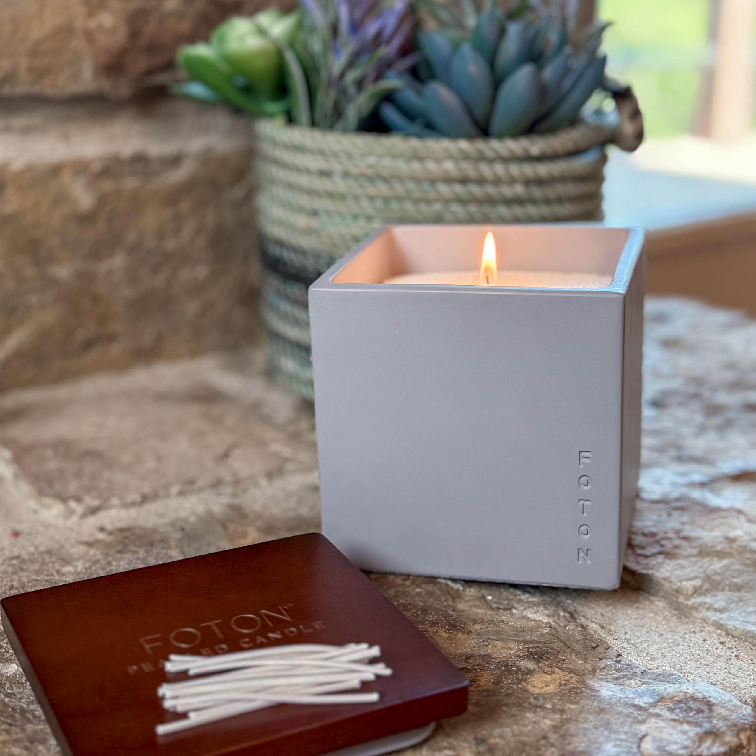 The Best Foton Candles in 2026 1 Foton 16 Oz Jar Candles Pearled Candle Sand with 15 Wicks, Lavender Scented | Re - product photo