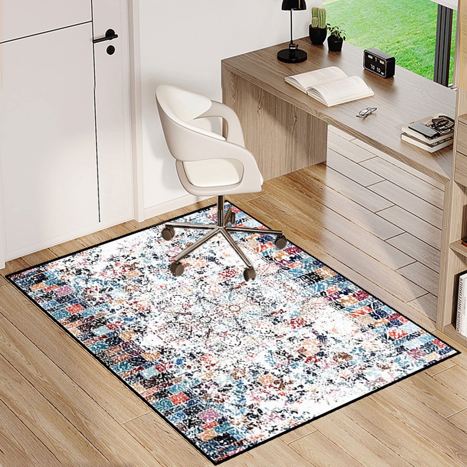 Single tree forest Chair Mat For Hardwood Floors,Office Chair Carpet，Multi-Purpose Floor Protectors For Rolling Chairs，Area Rug，anti-skidding And Stop Noise,Available In A Variety Of Colors And Sizes