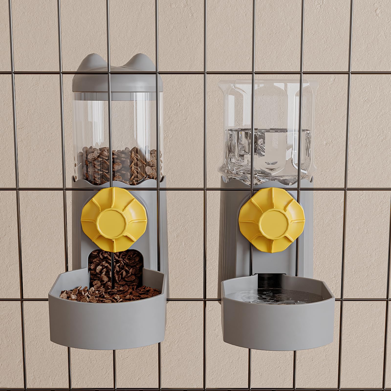 Yummy Sam Hanging Automatic Pet Food Bowl Water Dispenser