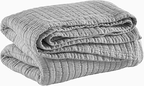 Miniatura 2 de Colcha gris de Matelasse Boyfriend, tamaño Queen, patrón sólido gris