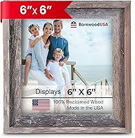 Vista 23 de BarnwoodUSA - Portarretratos con marco de estilo rústico