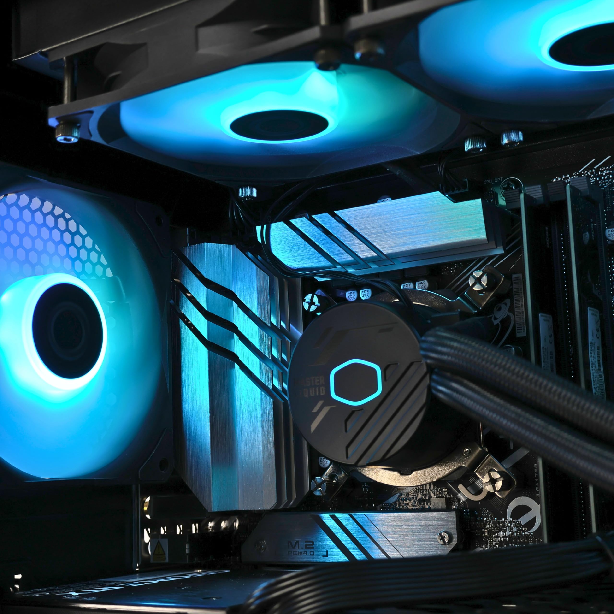 Gaming-PC Intel Core i7-14700KF bis 5,6GHz Intel Arc B580 12GB GDDR6 4TB M.2 NVMe SSD 7000MB/s 32GB DDR4-3200MHz einstellbare RGB-Beleuchtung WiFi 6 Windows 11 Pro