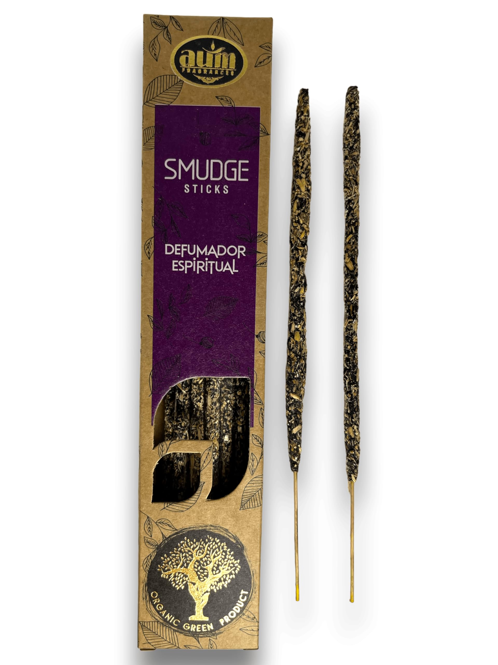 Organic Incense AUM Fragrances - Handmade in India with Natural Ingredients - Toxic Free - Cruelty Free - Organic - HOSTENATURA (Spiritual Defender)
