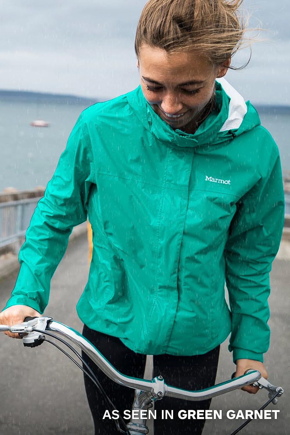 MARMOT Women's Precip Lightweight Waterproof Rain Jacket Cherry Tomato X-Small