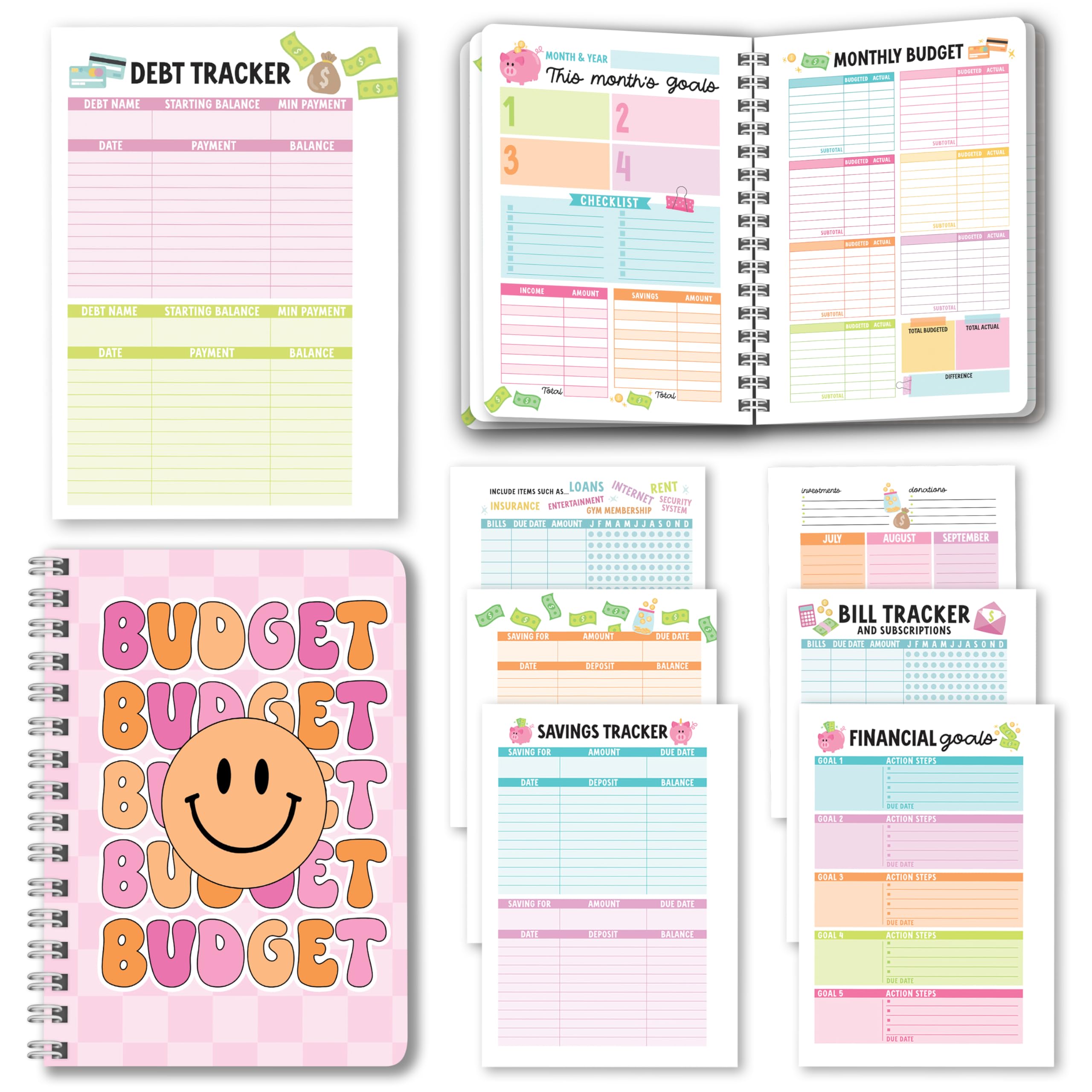 2026 Budget Planner and Monthly Bill Organizer - Budget Book and Financial Planner, Monthly Budgeting Planners and Tracker, Bill Planners and Expense