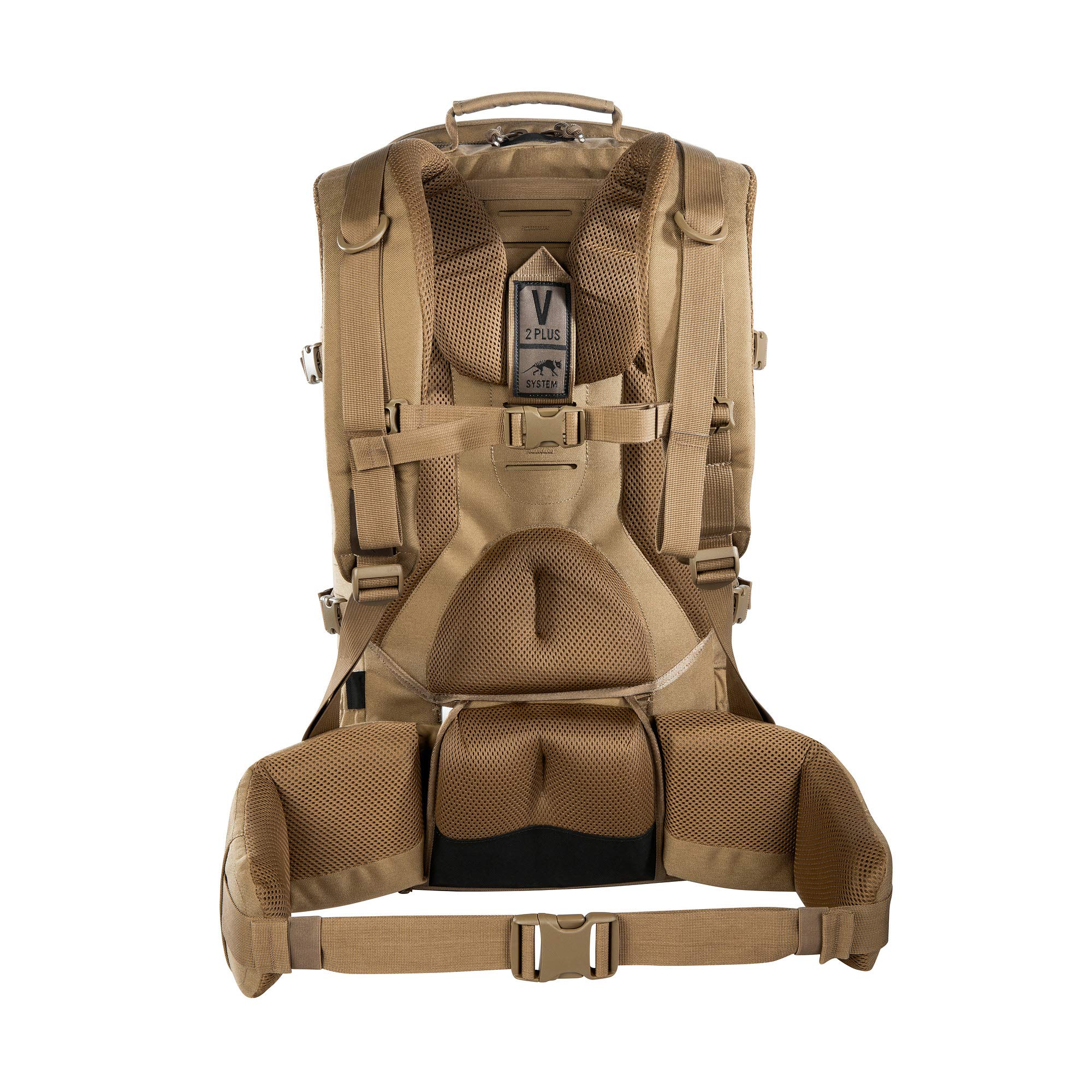 Tasmanian Tiger TT Modular Trooper Pack 55 Liter, Wander-Rucksack, Molle-kompatibler Militär-Rucksack Herren für Outdoor, Einsatz, Bushcraft, Trekking (Khaki)