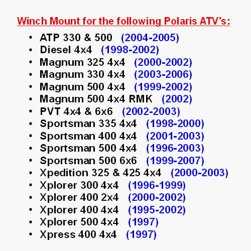 Kfi Products 100430 Winches, Regular #TOP2