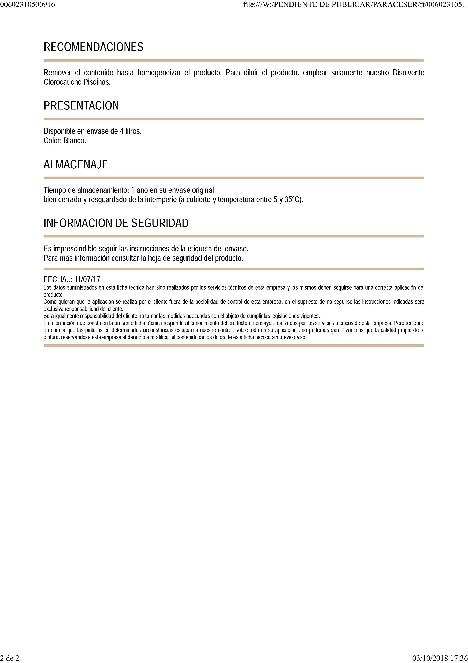 RENOVADOR Bordes Piscina 4LT