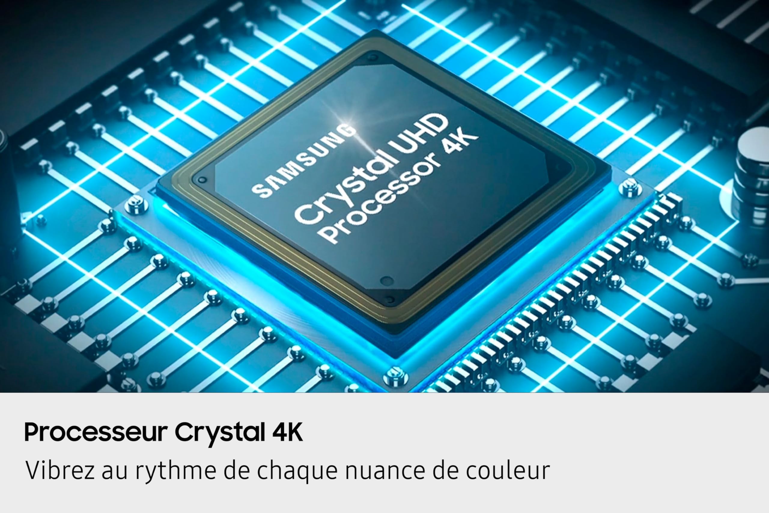 SAMSUNG 43-calowy telewizor Crystal UHD U8075F 4K Smart TV, niesamowite kolory z procesorem kryształowym 4K, słuchaj wszystkich głośników z Q-Symphony, dane chronione przez Knox Security i Gaming Hub