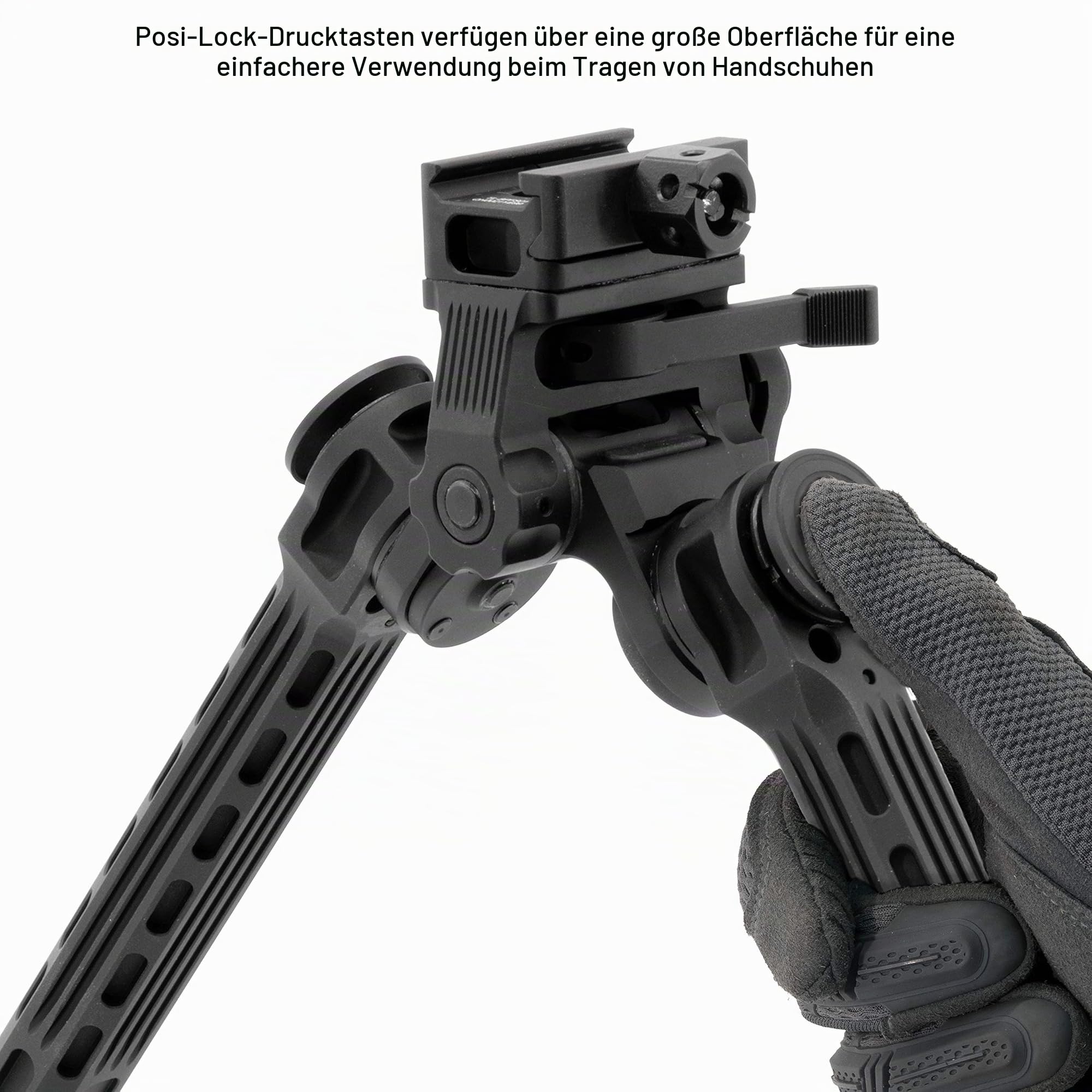 UTG Big Bore Doppelstativ, 22,9-35,6 cm Mittelhöhe, Schwarz