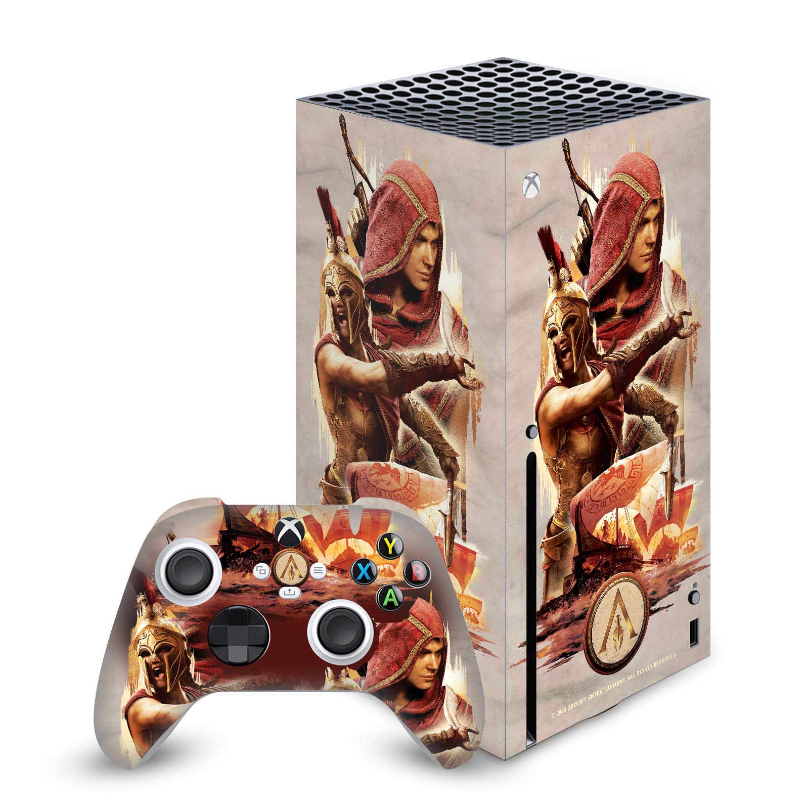 Head Case Designs Officially Licensed Assassin's Creed Kassandra Odyssey  Artwork Matte Vinyl Sticker Gaming Skin Case Cover Compatible with Xbox