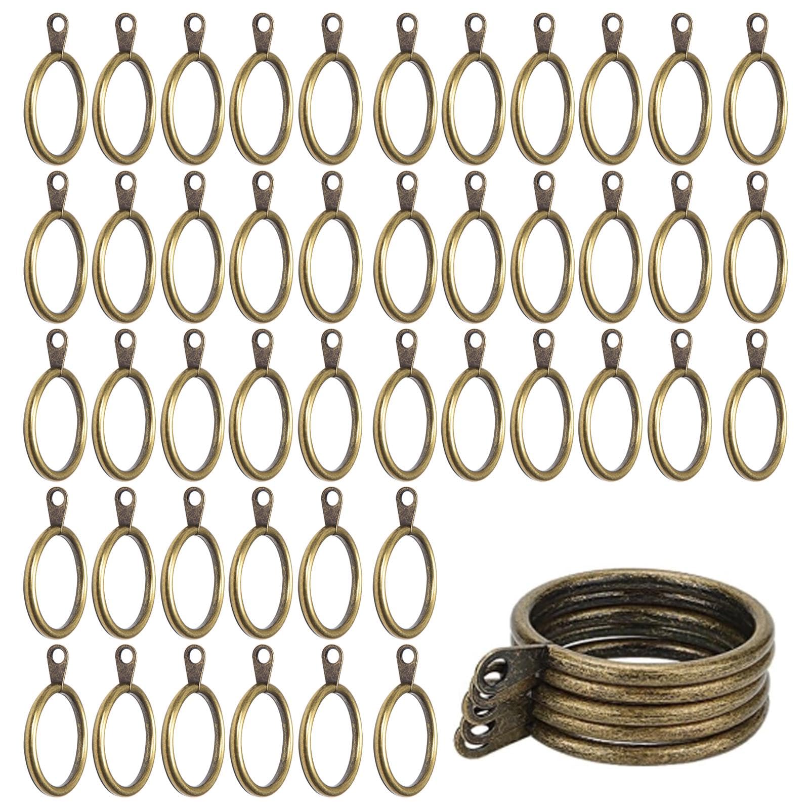 50Pcs Metal Curtain Rings