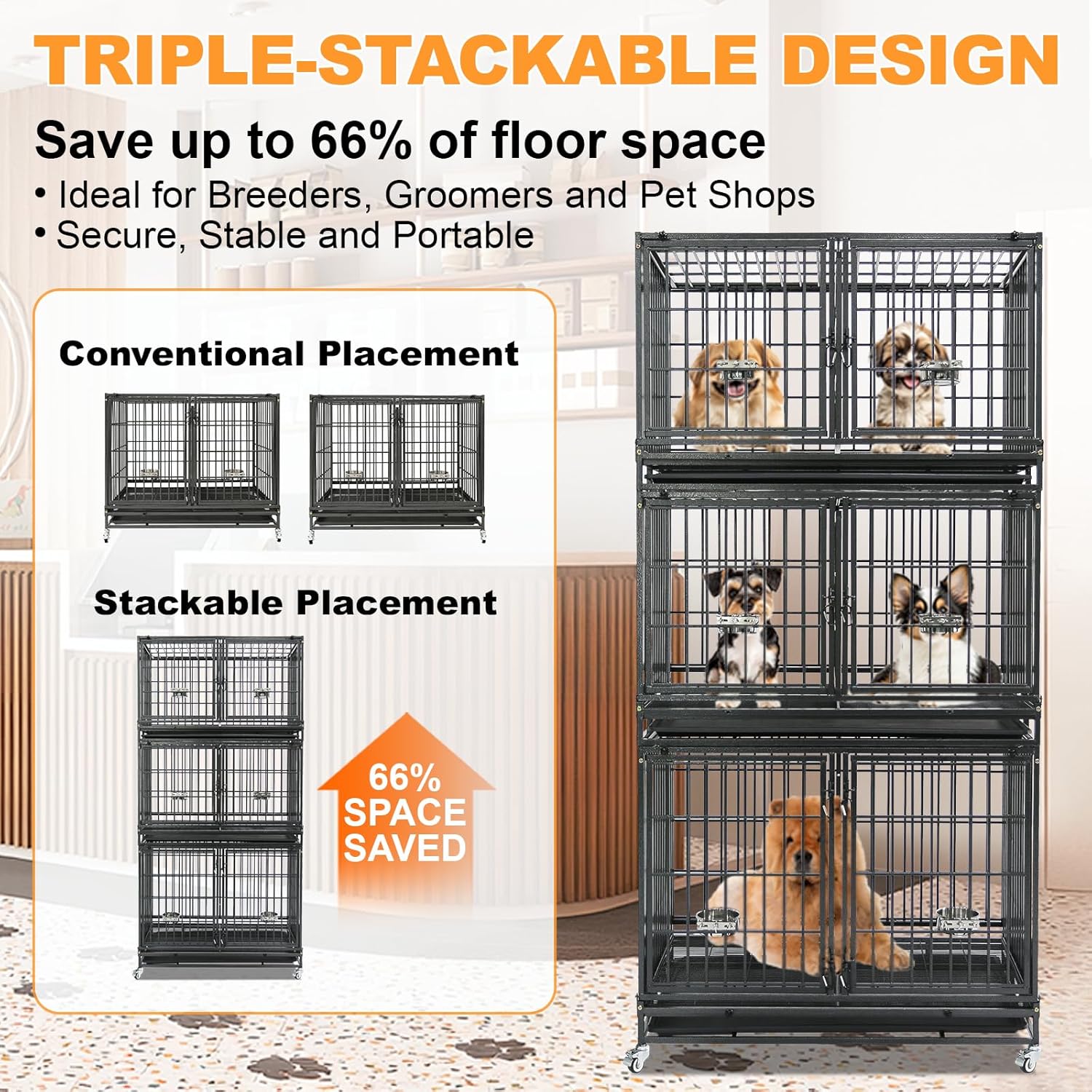 Ultimate Comfort: Homey Pet 43" Stackable Dog Crate Review