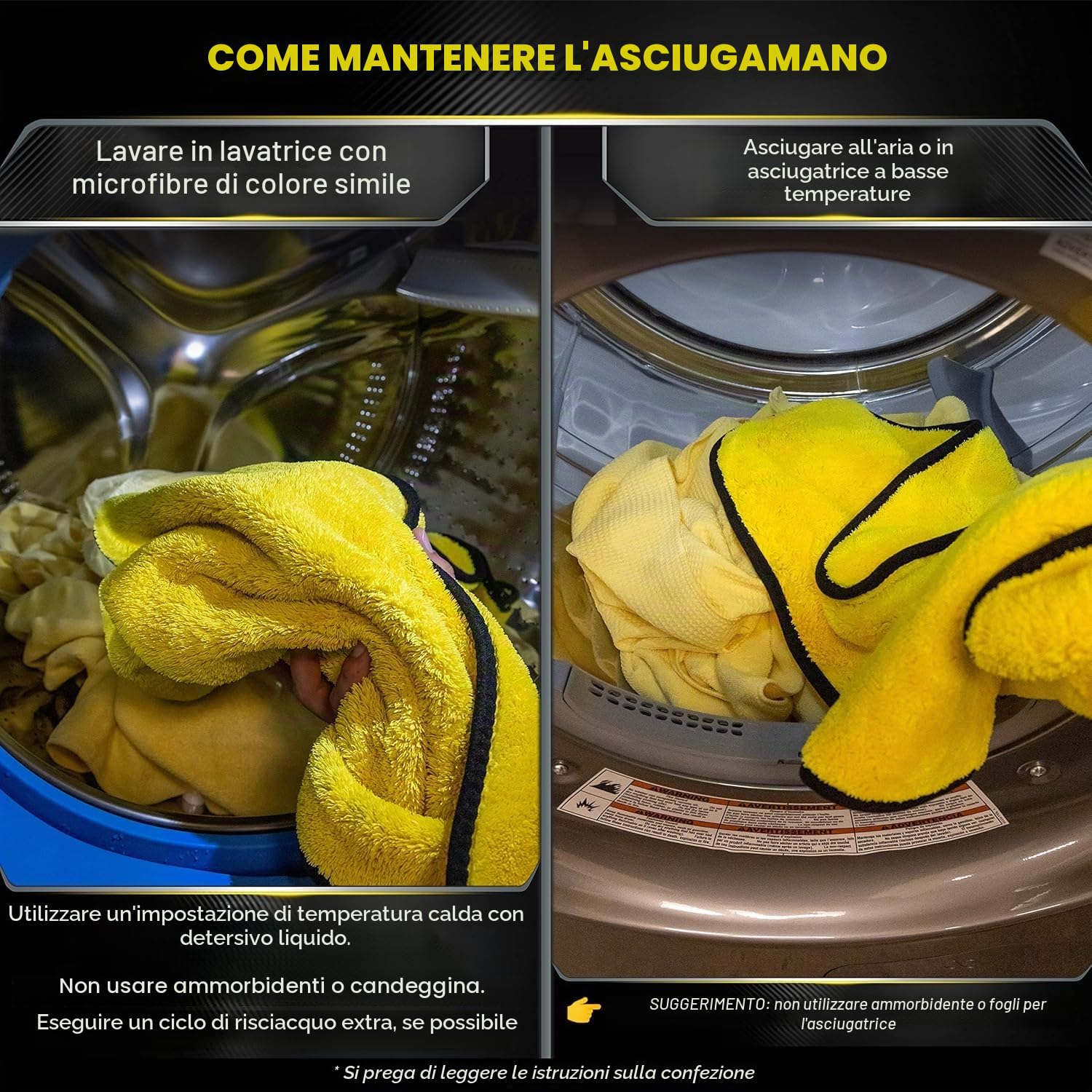 Meguiar's Panno in Microfibra per Asciugatura XL, 55cm x 85cm - per Superfici Ampie e Verniciate, per la Rimozione degli Eccessi di Paste, Polish e Cere, 1050GSM, X1905EU