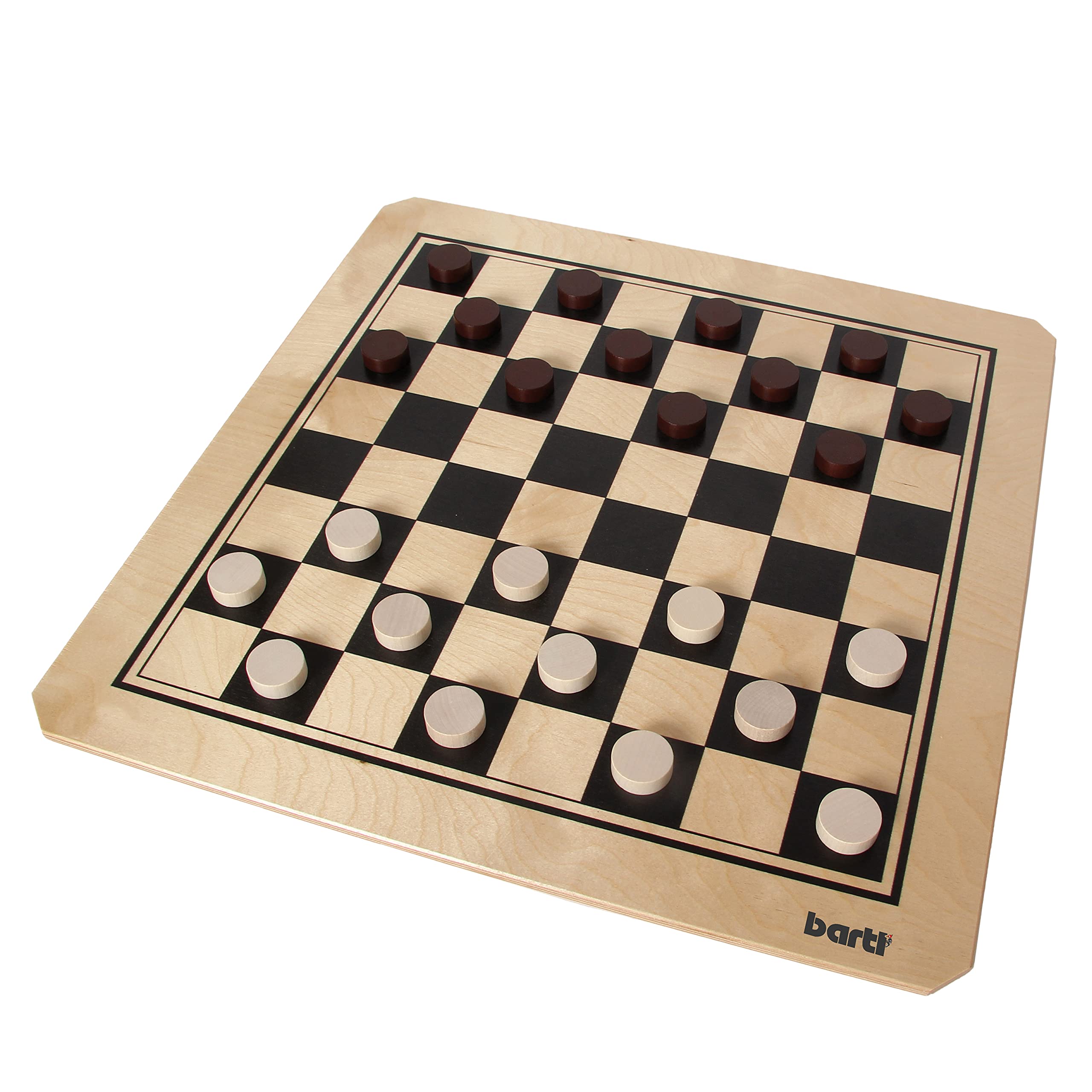 Bartl 107349 - Gioco da tavolo per macina e signora, grande, in legno, formato XXL, 50 x 50 cm, ideale per bambini e anziani
