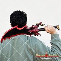 Vista 5 de 24 "Kasaka Knight Dagger Solo Foam Replica Anime Cosplay Prop Halloween Disfraz Rojo, Rojo