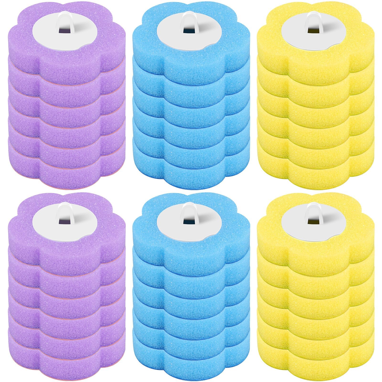 Disposable Toilet Wand Refills 36PCS Toilet Brush Replacement Head Toilet Brush Refills Replacement Wand Pads for Toilet Bowl Home Bathroom Kitchen Deep Cleaning No Brush (36 Brush Head)