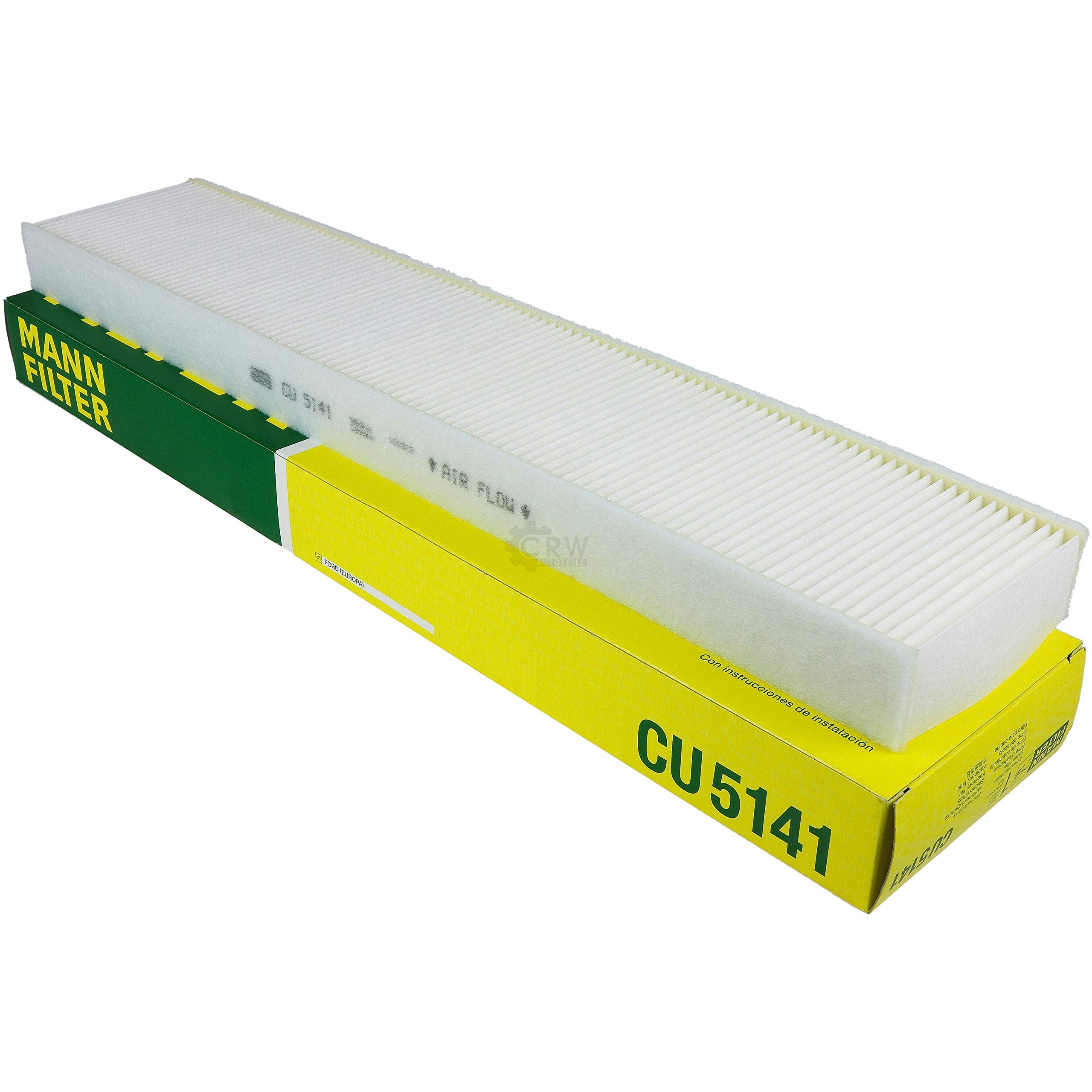 Paquete de inspección Kit de mantenimiento de filtros con filtro de aceite W 920/45, filtro de aire C 3498, filtro de combustible WK 730/5, filtro de habitáculo CU 5141, tornillo de cierre