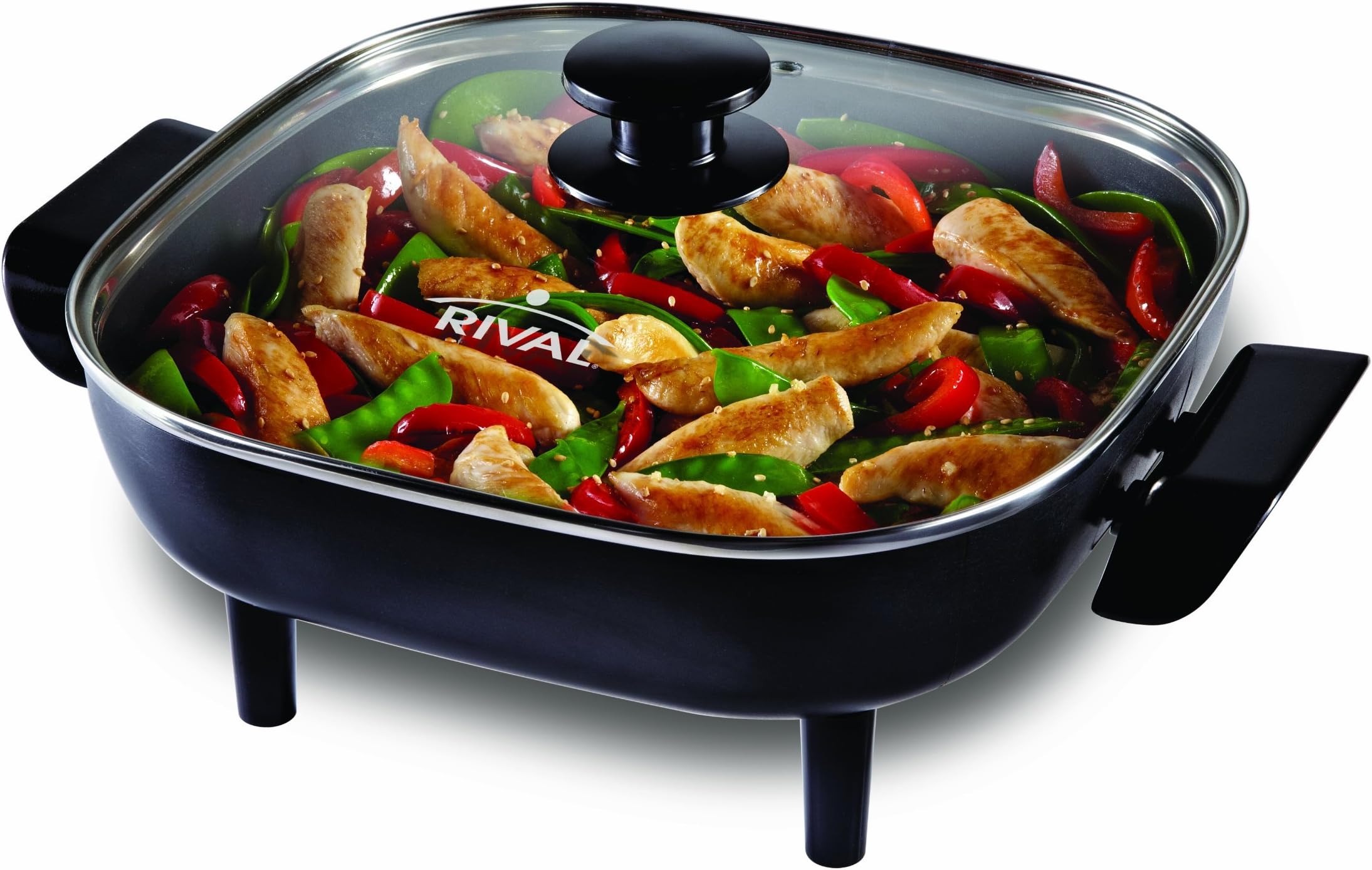 Rival CKRVSK11 11Inch Square Electric Skillet, Black Home