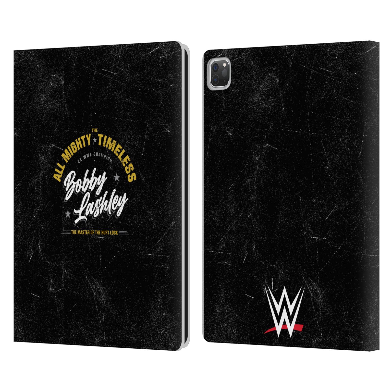 Head Case Designs Officially Licensed WWE Logotype Bobby Lashley Leather Book Wallet Case Cover Compatible with Apple iPad Pro 12.9 2020/2021/2022