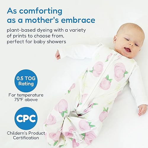 Miniatura 4 de TotAha Saco de dormir de 0 a 3 meses, paquete de 3 unidades, suave como la mantequilla, saco de dormir infantil para niñas, manta ligera para bebé