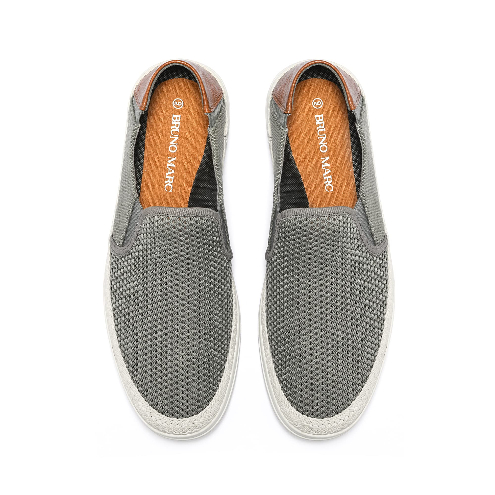 Bruno Marc Mocasín Hombre Casuales Verano Zapatos | Pasos Responsivos, Estilo Yute, Suela Goma Estable, Fácil Slip-On, Versátil para Diario