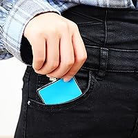 Vista 5 de Zonon Paquete de 48 fundas protectoras para tarjetas de seguridad social de 24 mil, soporte de plástico impermeable de PVC transparente, fundas