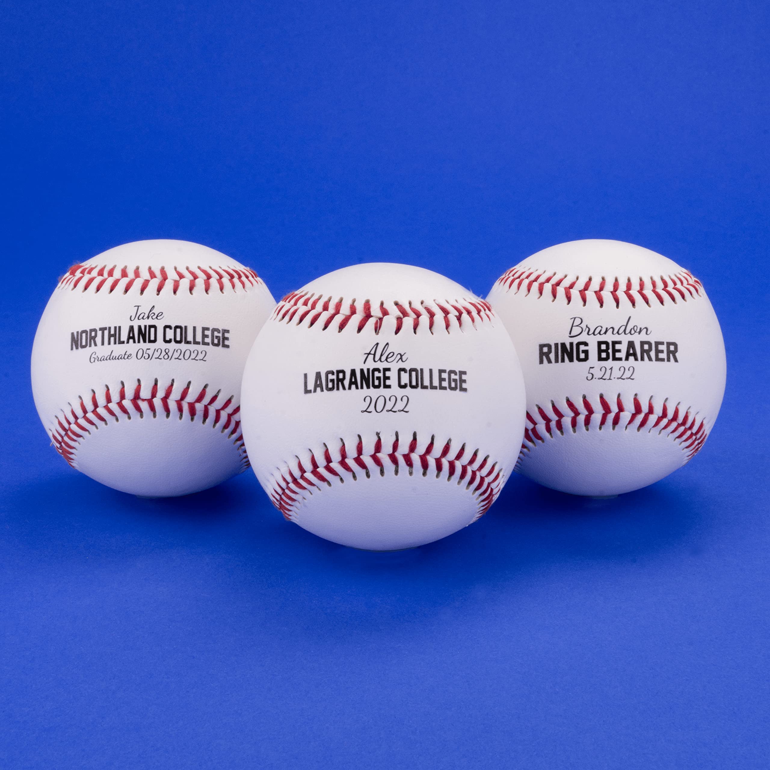 Buffalo Bottle Craft Personalized Baseball - Groomsman & Ring Bearer Gift, Official Size