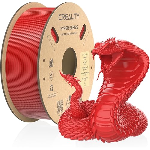 Official Creality Hyper PLA Filament 3D Printer Filament-Christmas Gifts, Creality PLA 3D Printing Filament for High-Speed Printing, Dimensional Accuracy +/-0.02mm, 2.2lbs/Spool