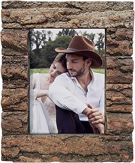 IKEREE 5x7 Rustic Farmhouse Distressed Picture Frame Made of Solid Wood ...