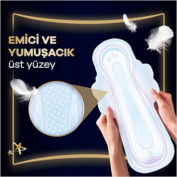Orkid Ultra Hijyenik Ped Gece Ekstra Plus (Boy 5) Süper Ekonomik Paket 14 Adet Ped