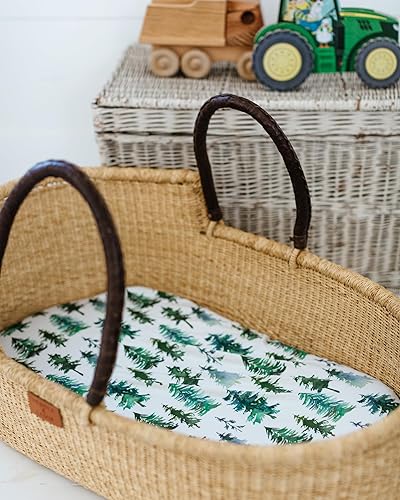 Miniatura 160 de Funda para cambiador de bebé, paquete de 2 unidades para niños, niñas (aeroplanos y nubes de acuarela), sábanas bajeras de primera calidad, funda