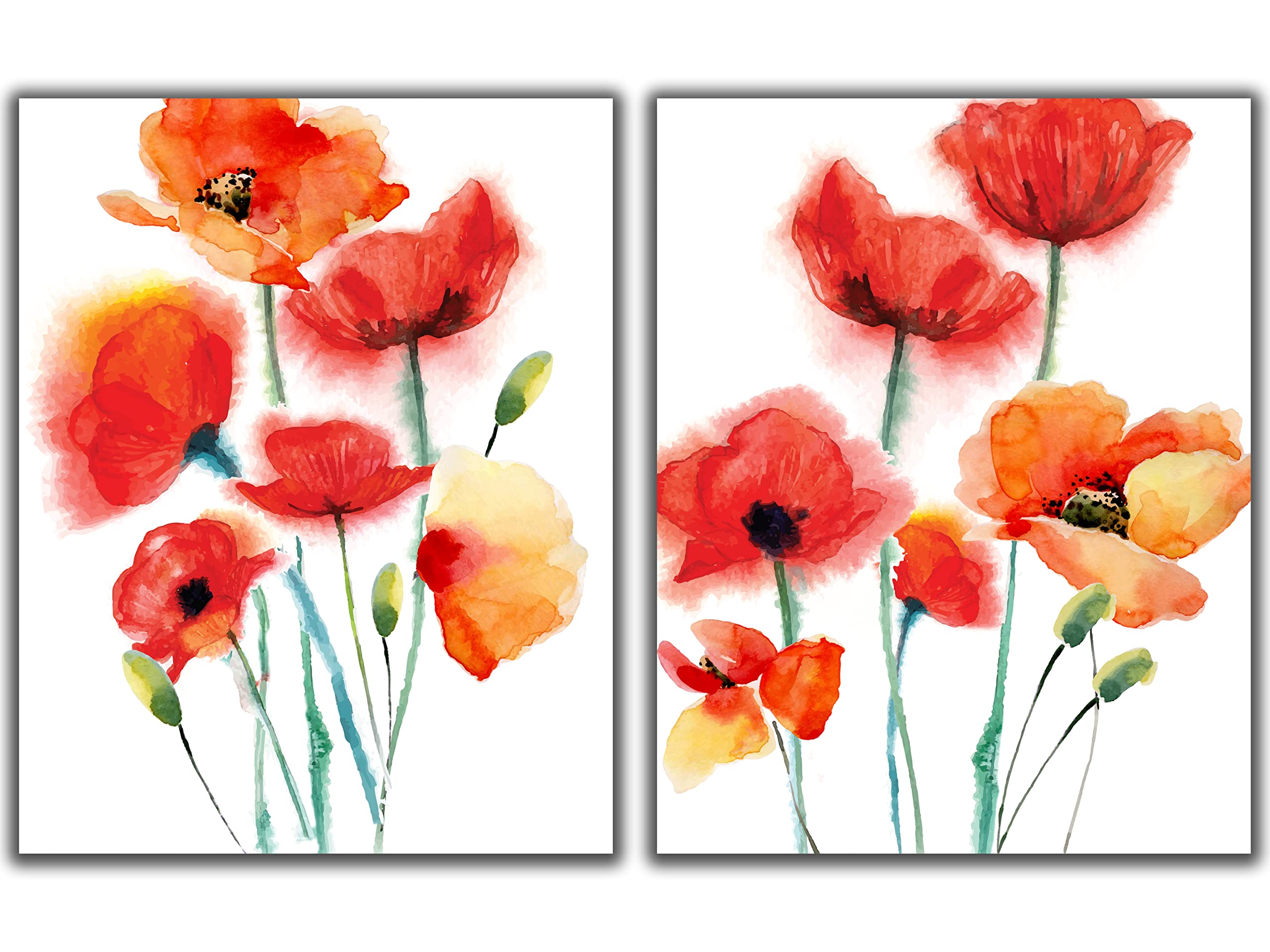 Poppy Flower Painting Watercolor
