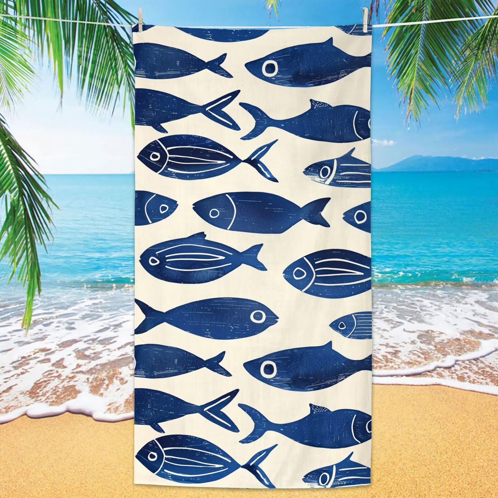 2-pak bardzo dużych 100 x 200 cm prosty szybkoschnący ręcznik z mikrofibry bez piasku i plażowy, lekki podróżny, kompaktowy ręcznik kempingowy z torbą do przechowywania, chłonny dla kobiet, mężczyzn