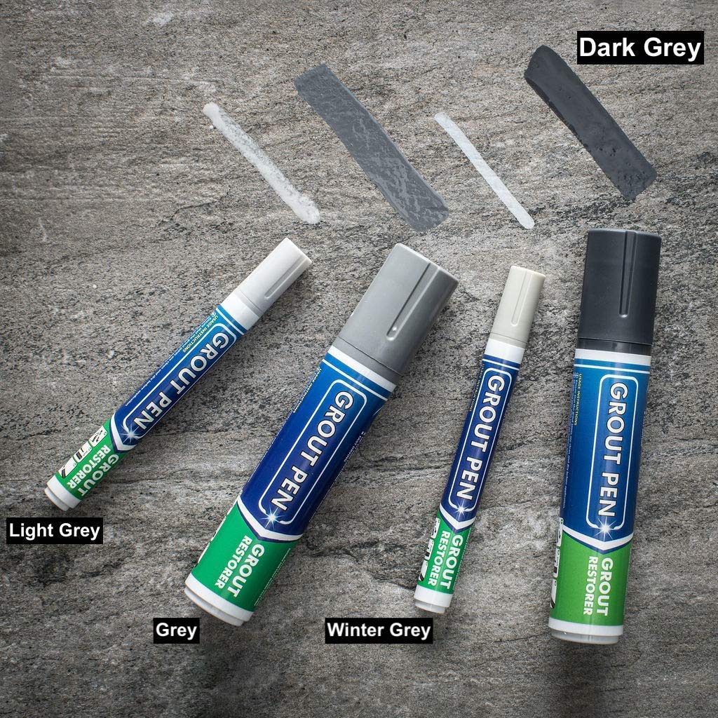 Grout Pen Dark Grey Tile Paint Marker Waterproof Tile Grout Colorant and Sealer Pen Dark Grey