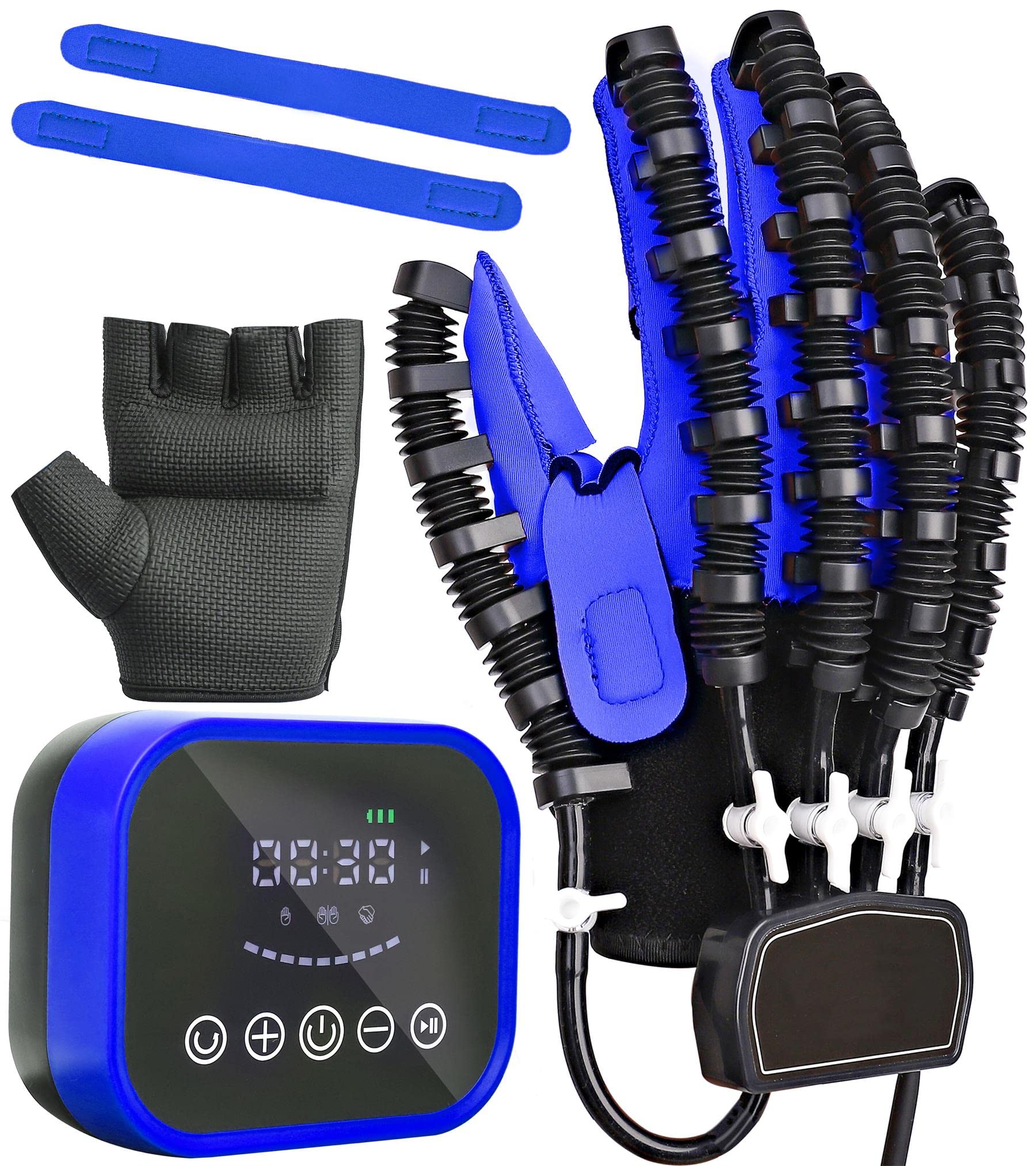 Rehabilitation Robot Gloves Upgrade Hemiplegia Hand Stroke Recovery Equipment with USB Chargeable and Strength Adjustment