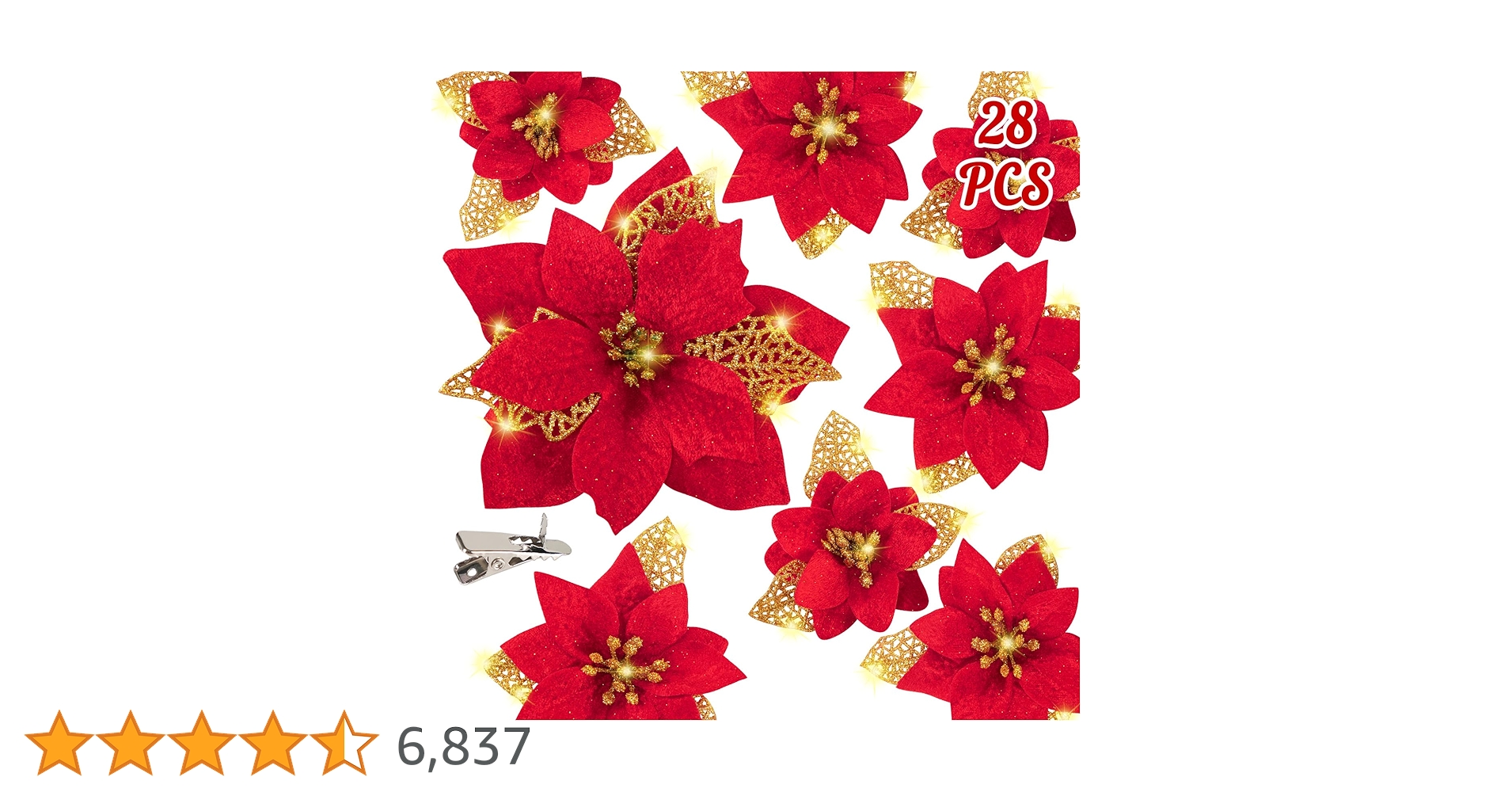 Red Poinsettia Beaded Ornament Kit – Mary Maxim