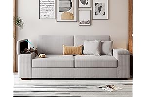 Spacious Pet-Friendly Sofa Perfect for Cozy Living Rooms
