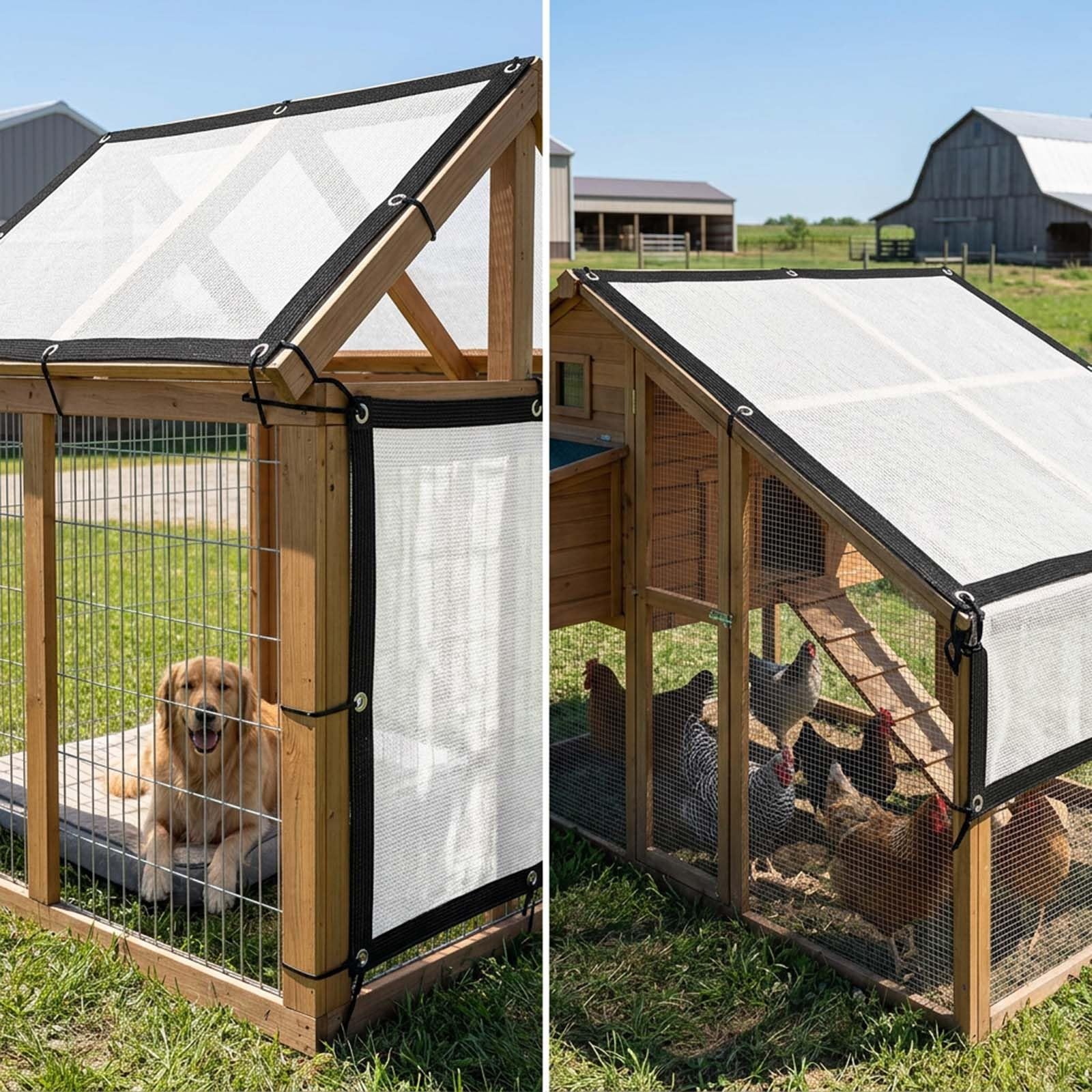 Schattierungsnetz Weiß 50% Schattenrate, UV-Beständiges Schattiernetz mit Ösen, Atmungsaktives Sonnensegel zur Temperaturregelung für Gewächshaus, Pergola, Garten und Hühnerstall(5 * 10m)
