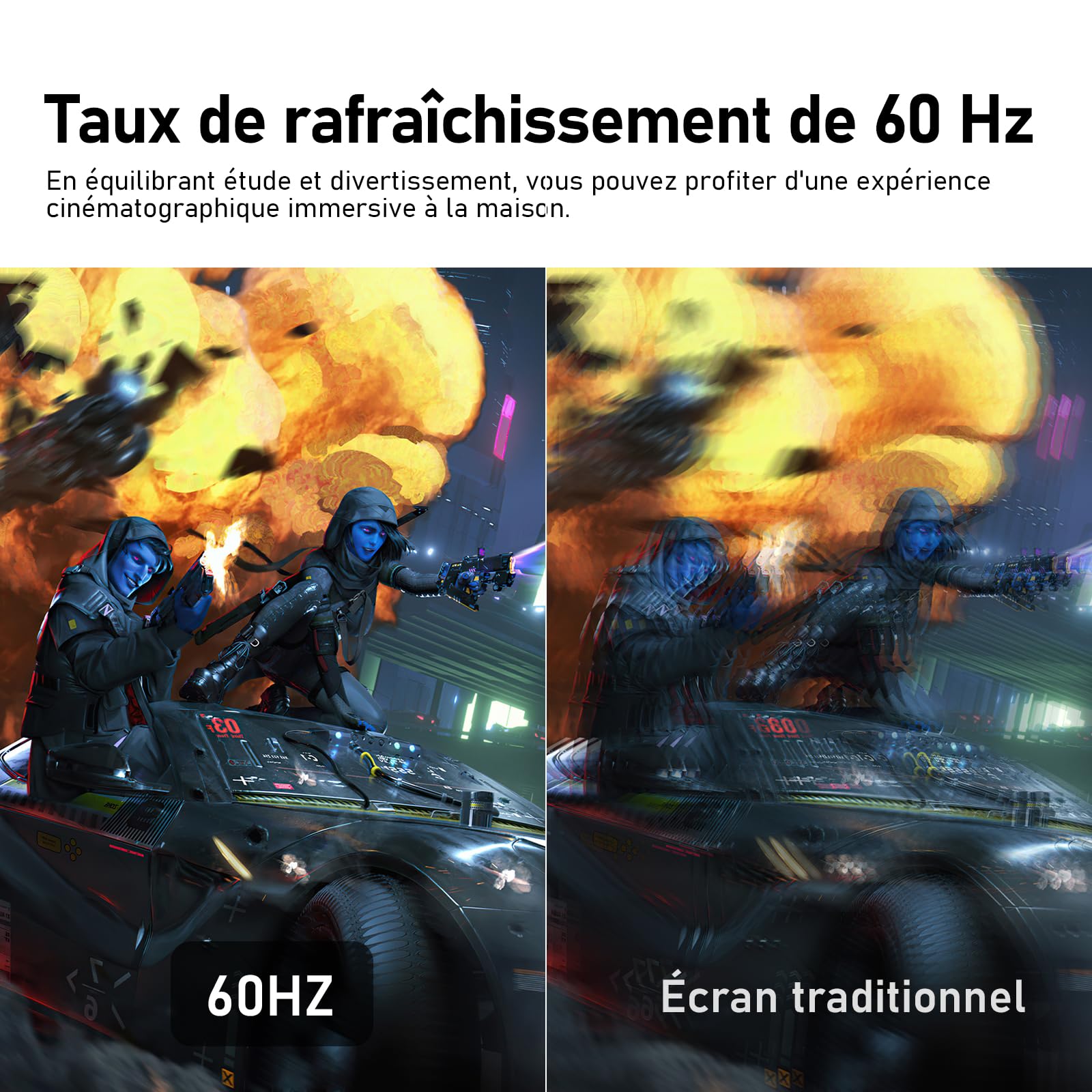 Gawfolk Écran PC UHD 4K 28 Pouces, Moniteur IPS Ultra HD (3840 × 2560 p), 3:2, 1,07 Milliard Couleurs, 128% sRGB, Haut-parleurs intégrés, Angle de Vision Large 178°, DisplayPort, HDMI, Blanc - 5