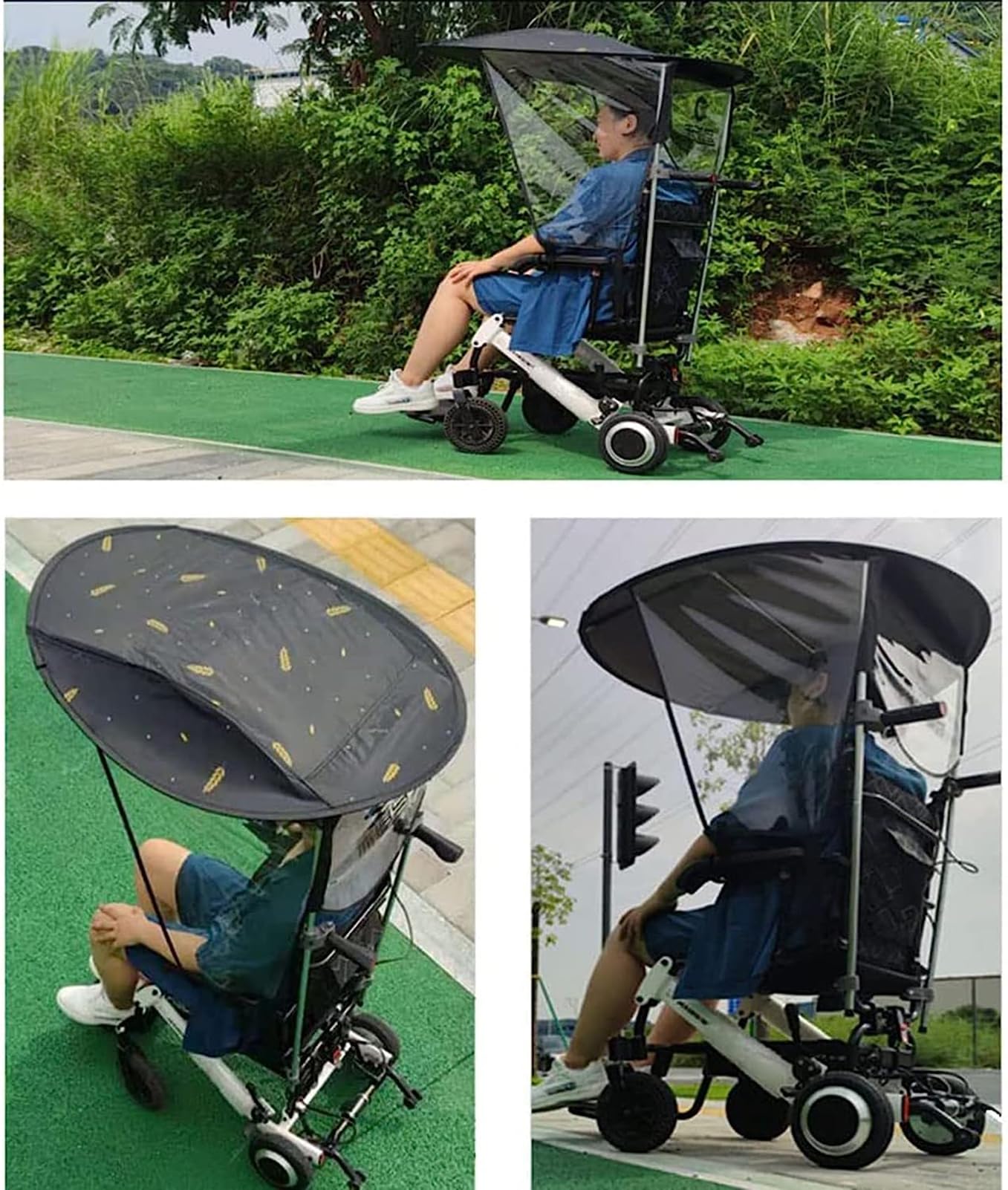 Amazon.co.jp: 電動車椅子用傘サンシェードレインカバー