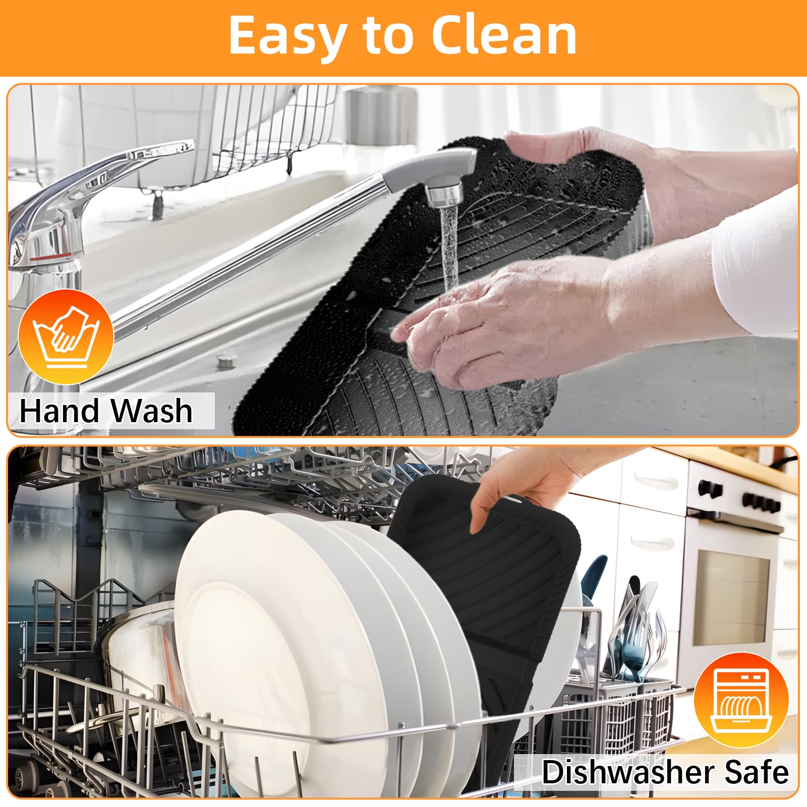 Moule Silicone Air Fryer pour Ninja Foodi FlexDrawer 10.4 L AF500EU, 24 Pièces Silicone Accessoires Air Fryer pour Friteuse, AF500EUCP Accessoires 1×10.4L+2×5.2L