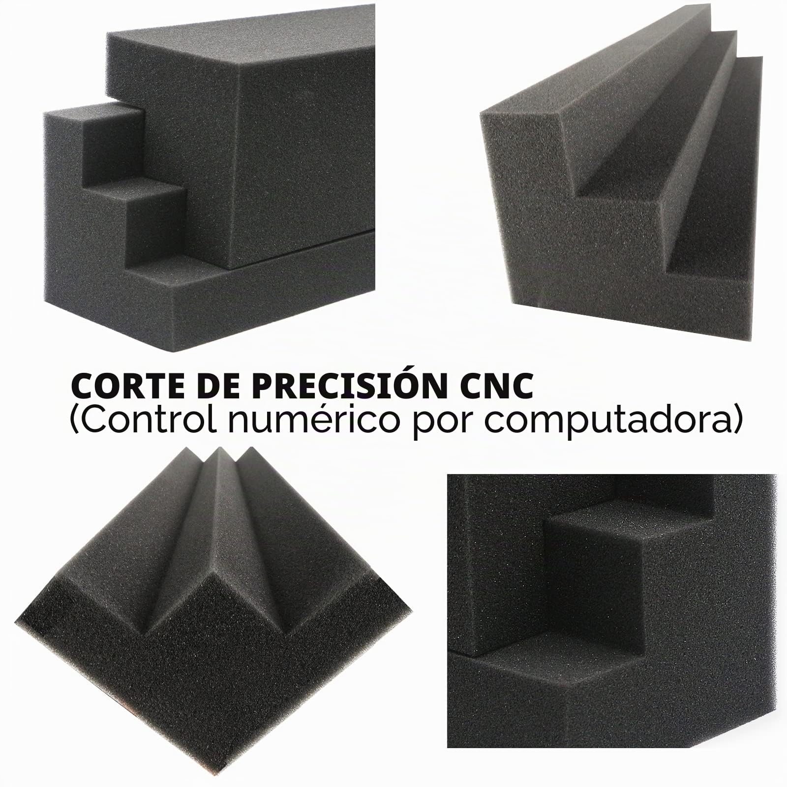Paquete de 16 trampas de graves de 12 x 3 x 3 pulgadas, paneles de espuma acústica de esquina, bloque de esquina de trampa de graves acústica, espuma absorbente de sonido para estudio, hogar o teatro