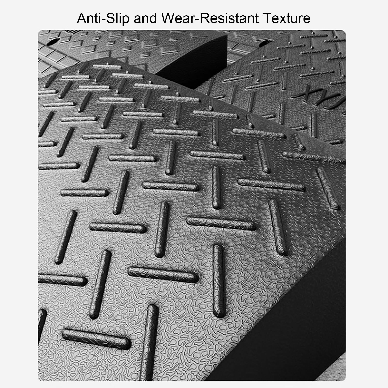 Heavy Duty Threshold Curb Loading Ramps, Car Ramp W/Reflective Stripe for Bicycles, Warehouses, Garages, Sidewalks, Wheelchairs(35 * 15 cm/13.7 * 5.9 in)