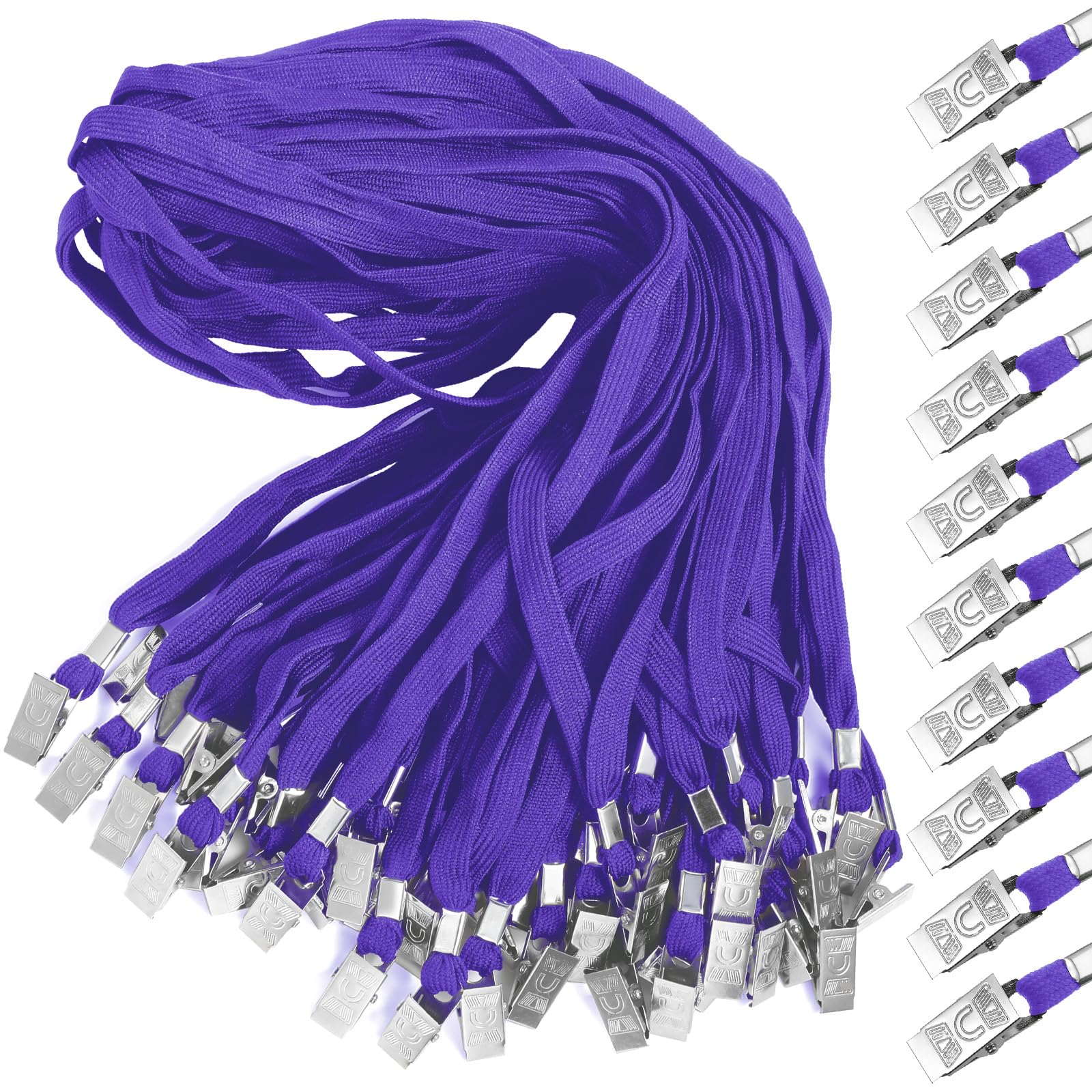 Marspark Lanyards Bulk with Clip Flat Neck Lanyard Badge Lanyard with Swivel Hook Lanyards for ID Cards Holder